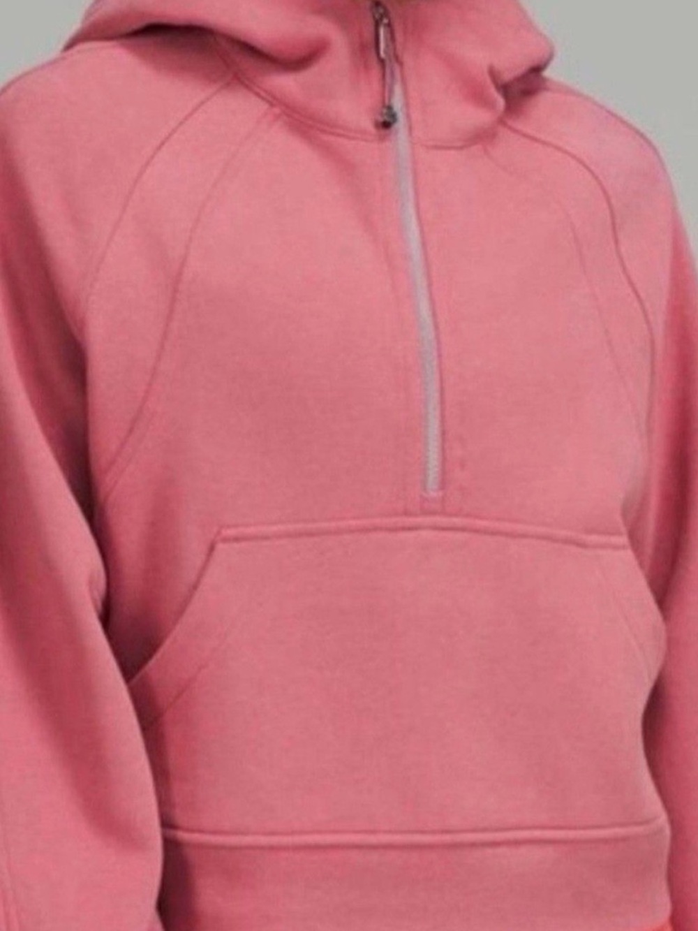 lululemon athletica Pink Half-Zip Scoop Neck Hoodie
